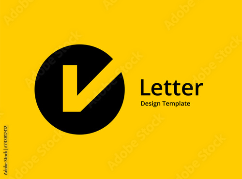 Letter V logo icon design template elements