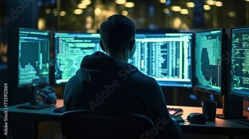 Programmers sit in front of the computer and write the source code and make changes to it