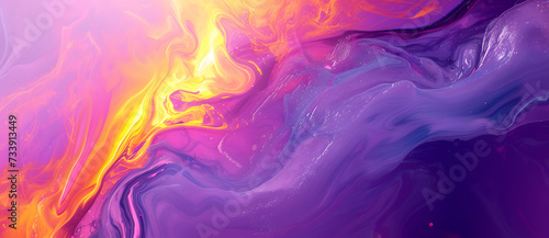Abstract mist color smoke magenta and purple background with digital particles and waves