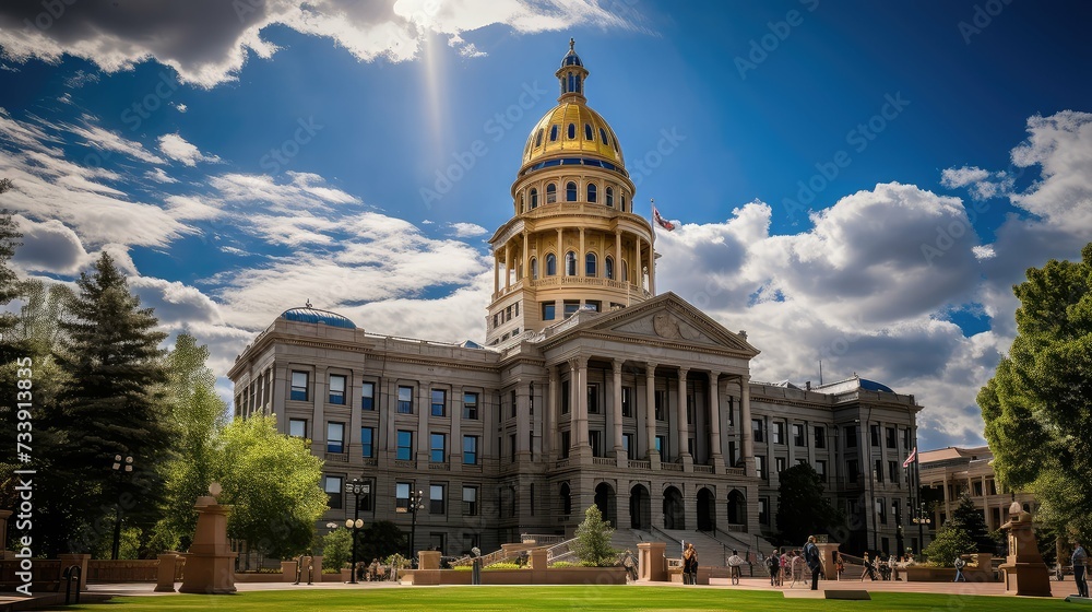 Obraz premium history colorado state capitol building