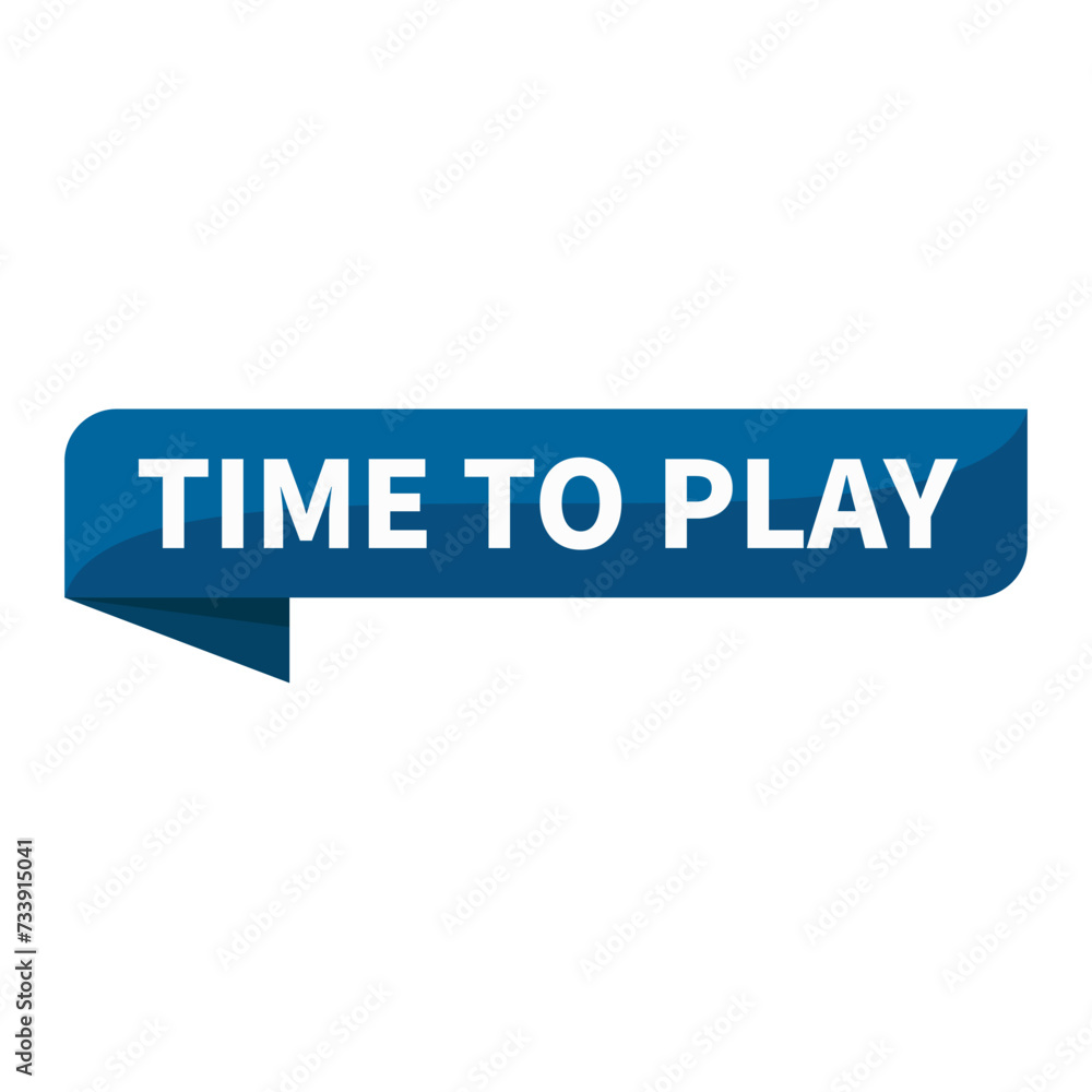 Time To Play Text In Blue Ribbon Rectangle Shape For Promotion Advertising Business Marketing Social Media Information Announcement
Time To Play Text In Blue Ribbon Rectangle Shape For Promotion Advertising Business Marketing Social Media Information Announcement