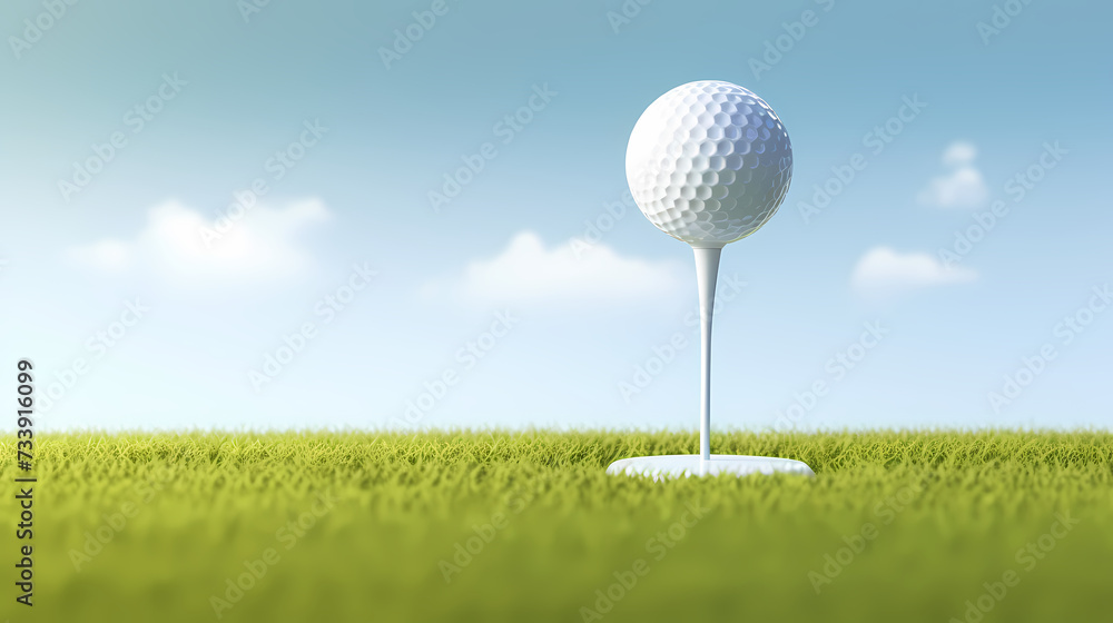 Golf ball with sport background design Golf ball with sport background design