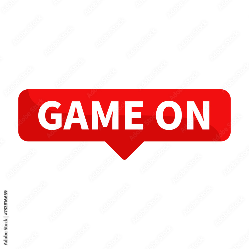 game on Text In Red Rectangle Shape For Promotion Business Marketing Social Media Information Announcement
game on Text In Red Rectangle Shape For Promotion Business Marketing Social Media Information Announcement