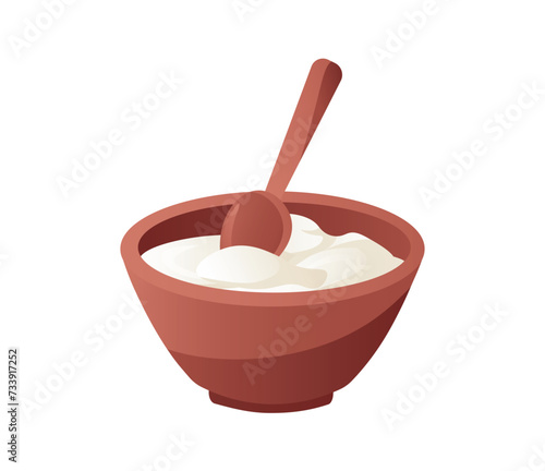 Ukrainian dish of colorful set. An image masterfully blending intricate design with playful cartoon elements to depict a delectable traditional dish featuring cottage cheese. Vector illustration.