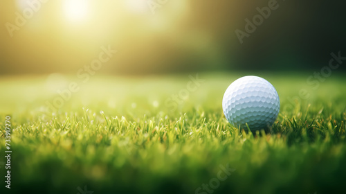 Golf ball with sport background design