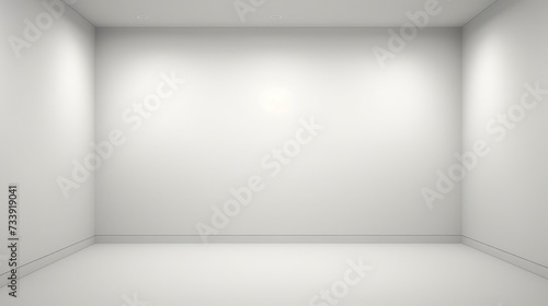 Wallpaper Mural Minimalist White Room with Sunlight Shadow Spacious minimalist white room bathed in natural sunlight creating a sharp shadow, perfect for a tranquil setting or background.

 Torontodigital.ca