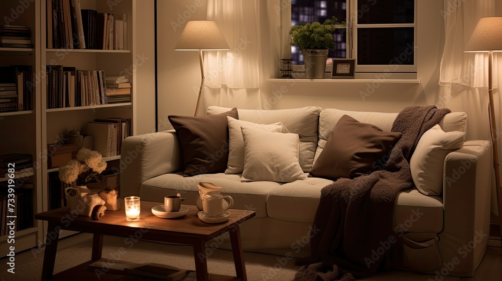 Fototapeta premium comfortable cozy studio