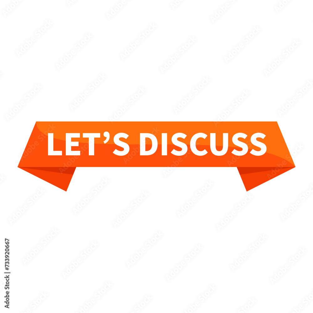 lets discuss Text In Orange Ribbon Rectangle Shape For Message Information Announcement Business Marketing Social Media
lets discuss Text In Orange Ribbon Rectangle Shape For Message Information Announcement Business Marketing Social Media