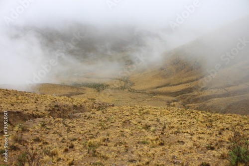 Rural landscape and mountains in northwest Argentina 