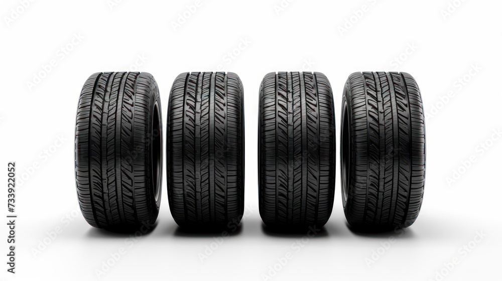 car tires are isolated on a white background. car tires are isolated on a white background.