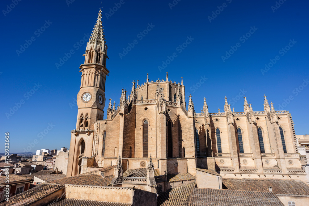 Nuestra Senora dels Dolors Church, neo-Gothic, 19th century, Manacor, Mallorca, Balearic Islands, Spain, Manacor, Mallorca, Balearic Islands, Spain