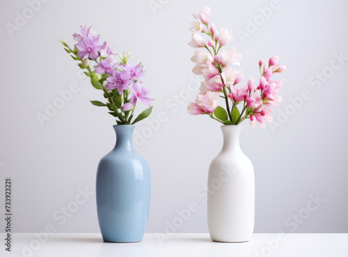 Wallpaper Mural Two Vases Resting on a Table Torontodigital.ca