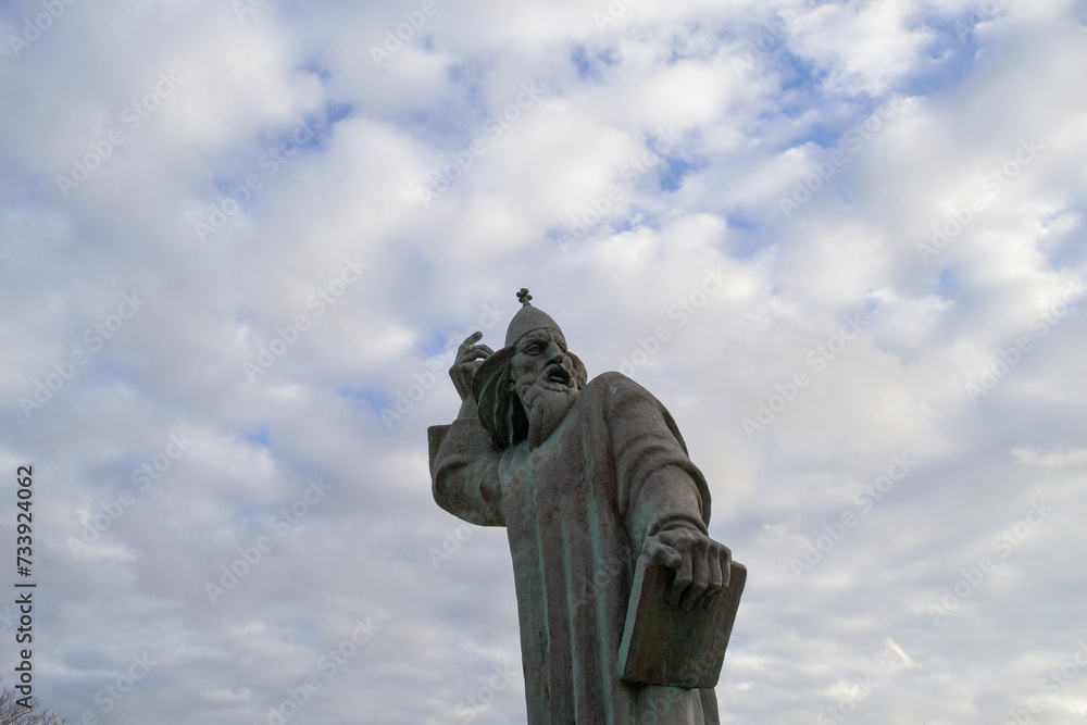 Statue of Gregory of Nin ( Grgur Ninski), one of the most important bishops of Nin