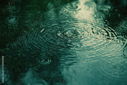 Close-Up of a Puddle of Water