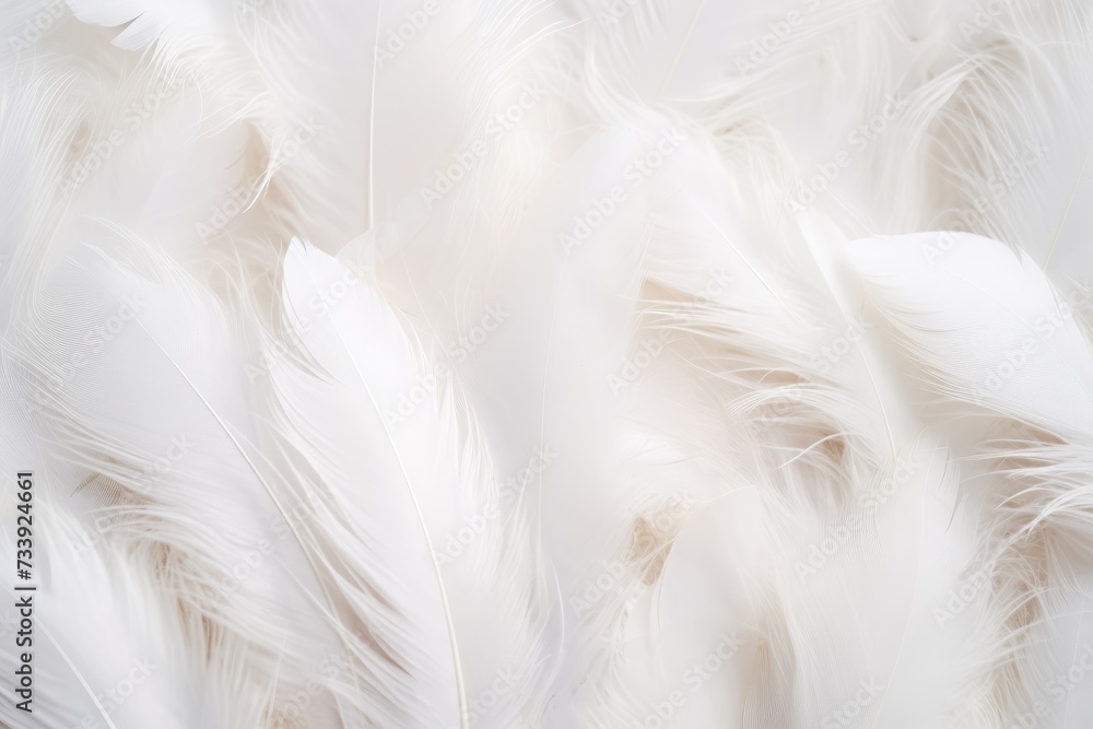 Feathers background for peace calm, Closeup, white andDivine Harmony: AI-Generated Feathers Background for Peaceful Creativity Feathers background for peace calm, Closeup, white andDivine Harmony: AI-Generated Feathers Background for Peaceful Creativity