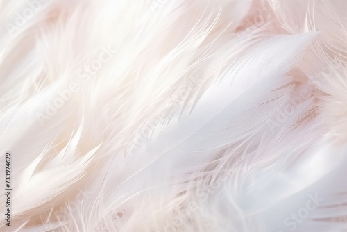 Feathers background for peace calm  Closeup  white andDivine Harmony  AI-Generated Feathers Background for Peaceful Creativity