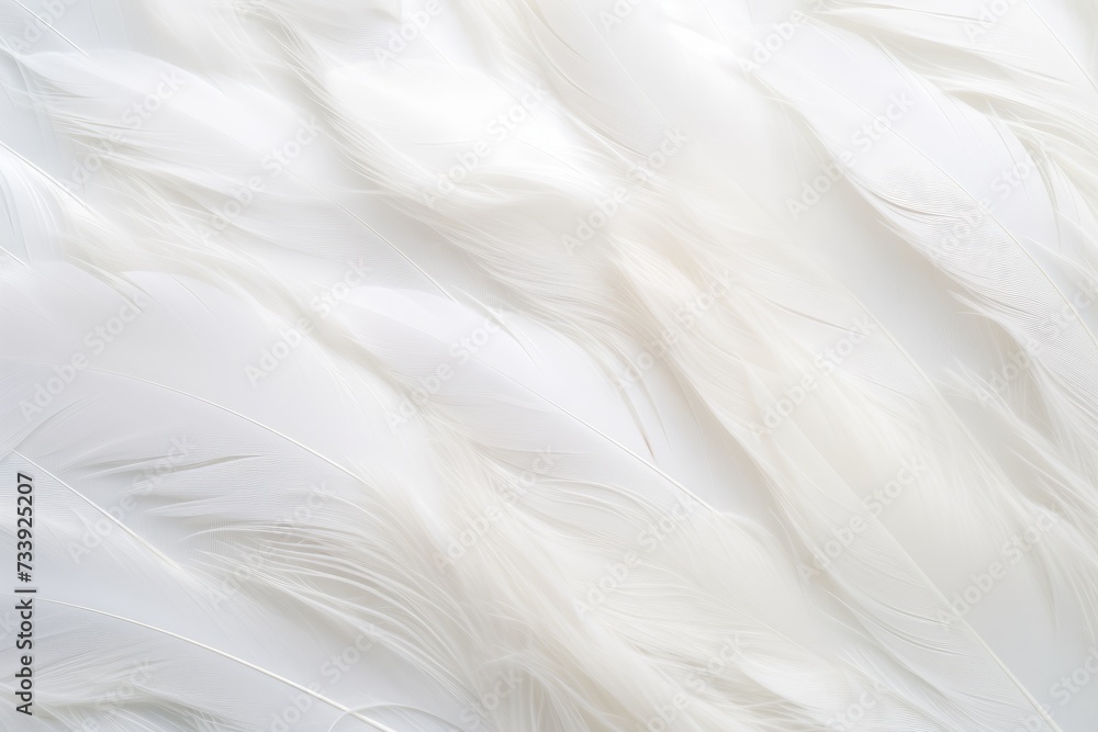 Feathers background for peace calm, Closeup, white and feathers background for spirituality for God, religion and hope, Ai generated Feathers background for peace calm, Closeup, white and feathers background for spirituality for God, religion and hope, Ai generated