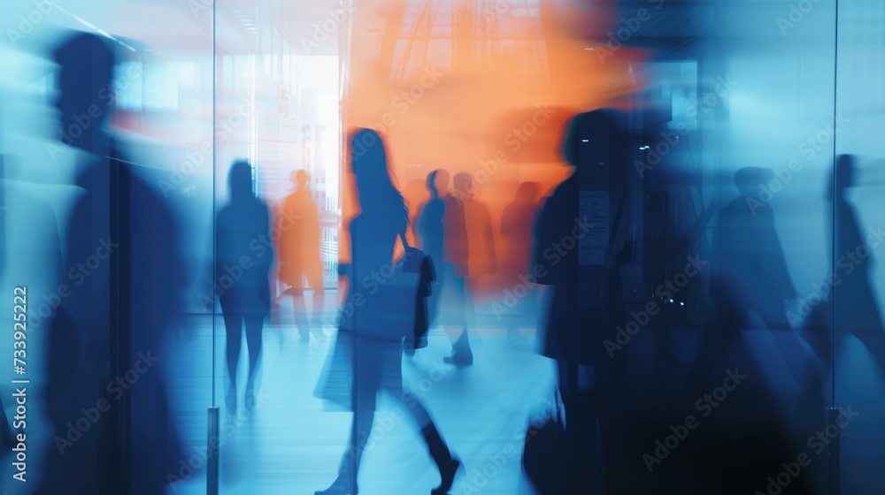 Dynamic Office Life: Silhouettes and Movement Dynamic Office Life: Silhouettes and Movement