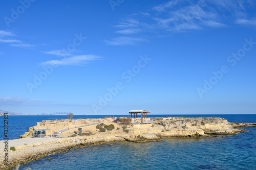 Medieval archaeology site in La Illeta, El Campello, Alicante, Spain