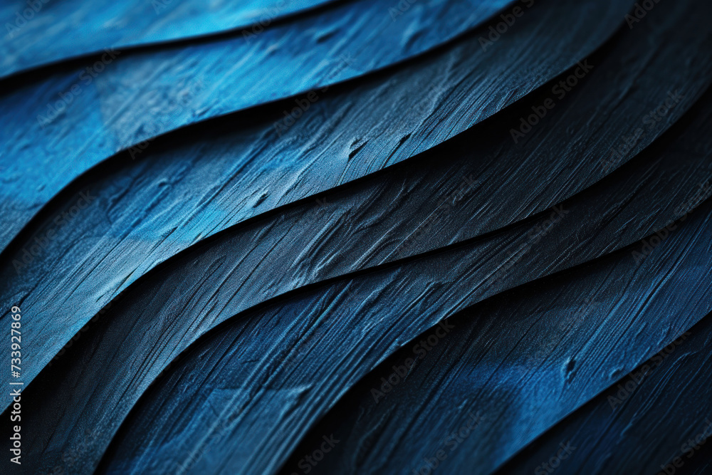 Close-Up of Blue Bird Feathers - obrazy, fototapety, plakaty 