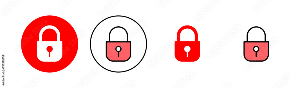 Lock icon set illustration. Padlock sign and symbol. Encryption icon. Security symbol Lock icon set illustration. Padlock sign and symbol. Encryption icon. Security symbol