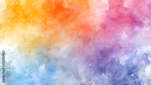 An abstract wallpaper background colorful watercolor design illustration. Generative AI