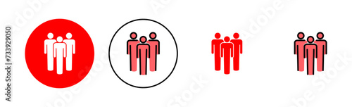 People icon set illustration. person sign and symbol. User Icon vector