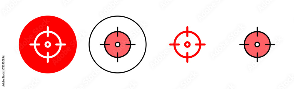 Target icon set illustration. goal icon vector. target marketing sign and symbol Target icon set illustration. goal icon vector. target marketing sign and symbol