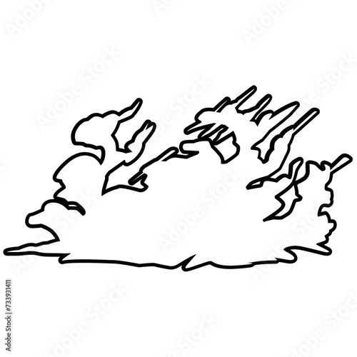 Smoke Vector Outline