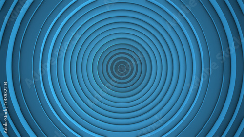 Dark Blue circles wallpaper  round shape tunnel texture  empty space   blank backdrop. Abstract technology motion background