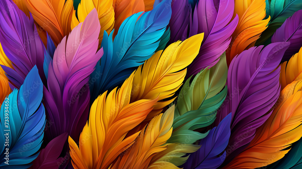 colorful feathers background  high definition(hd) photographic creative image