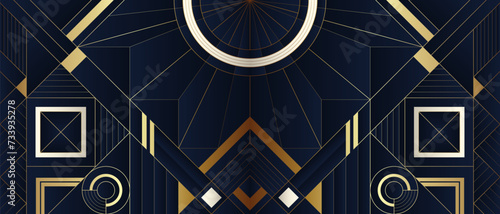 Abstract Art Deco geometric background