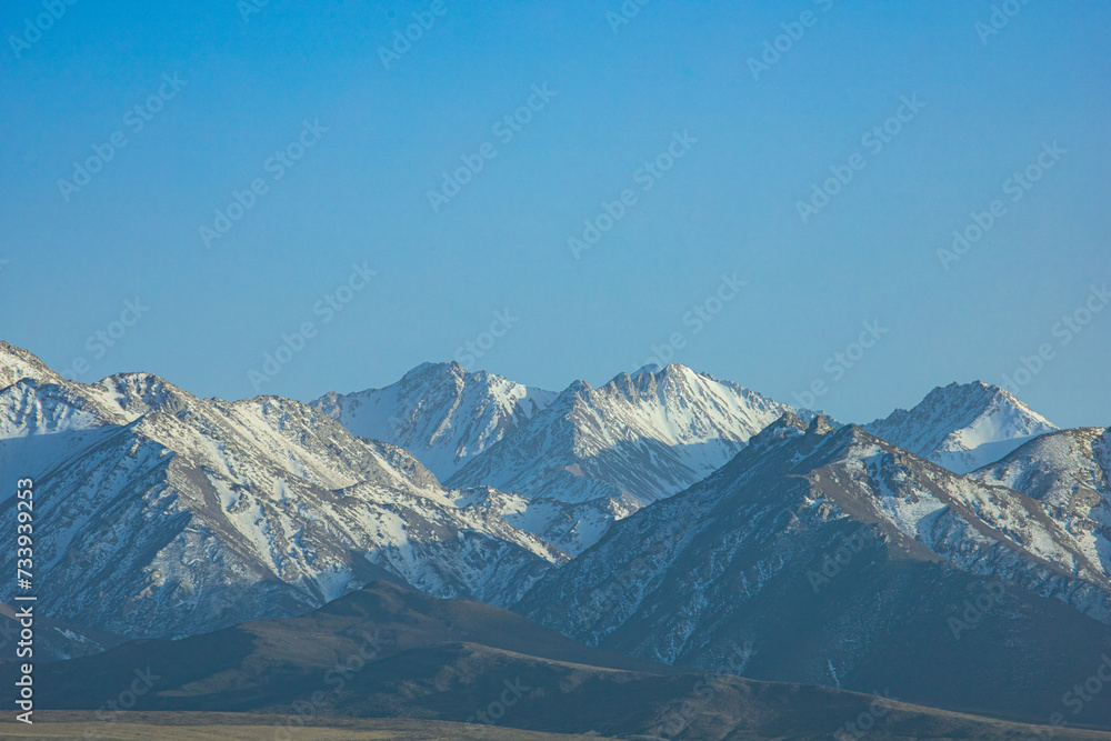 Shandan Military Horse Farm, Zhangye City, Gansu Province-Snowy Mountains and Pastures of Qilian Mountains