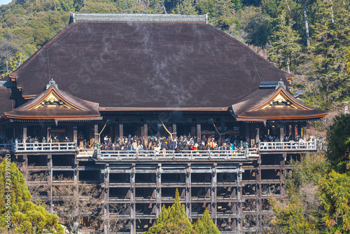 Kiyomizu dera Big Buddhist temple in Kyoto, Japan photo