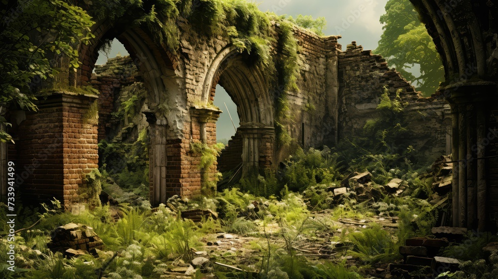 forgotten building ruins