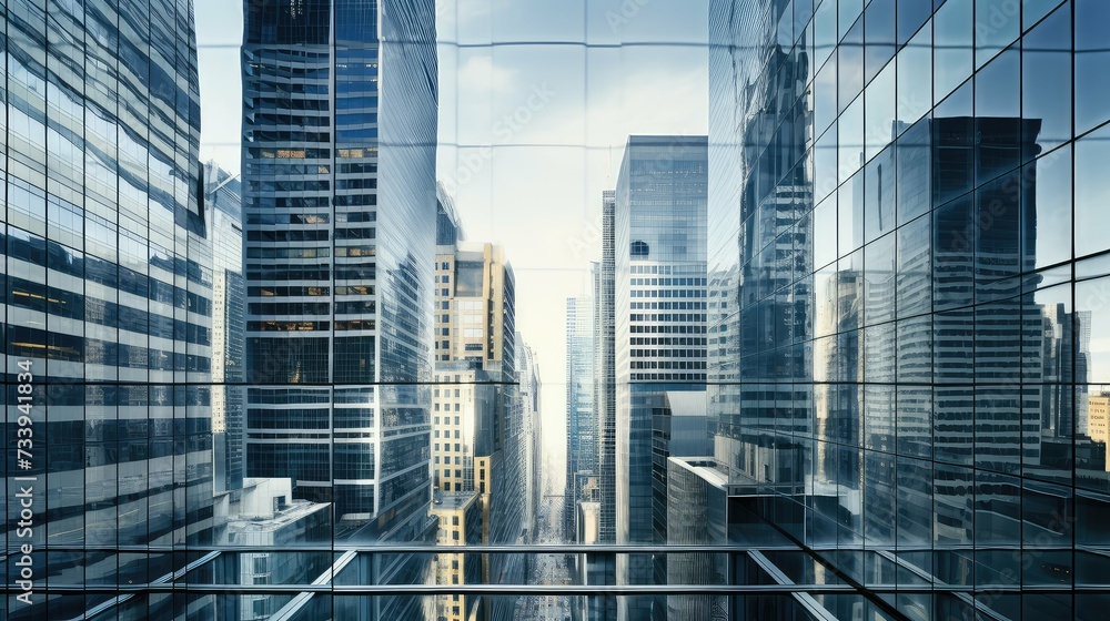 Fototapeta premium rise buildings office