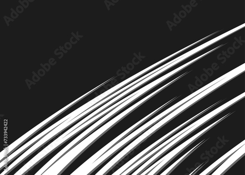 Abstract background with curved spike line pattern and with some copy space area