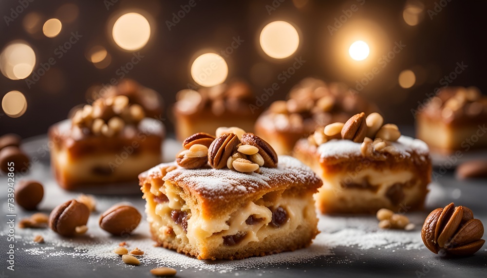 Pastry with nuts