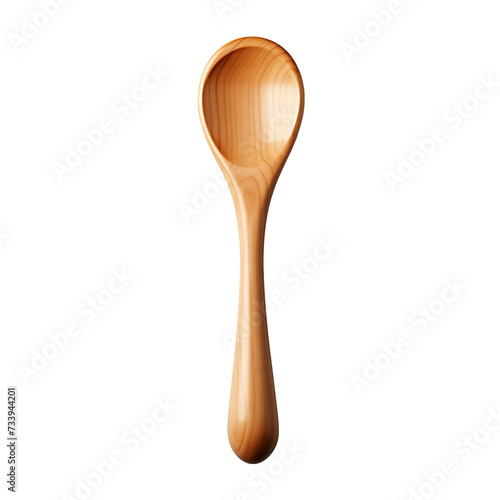 Wooden Spoon isolated on a transparent background.