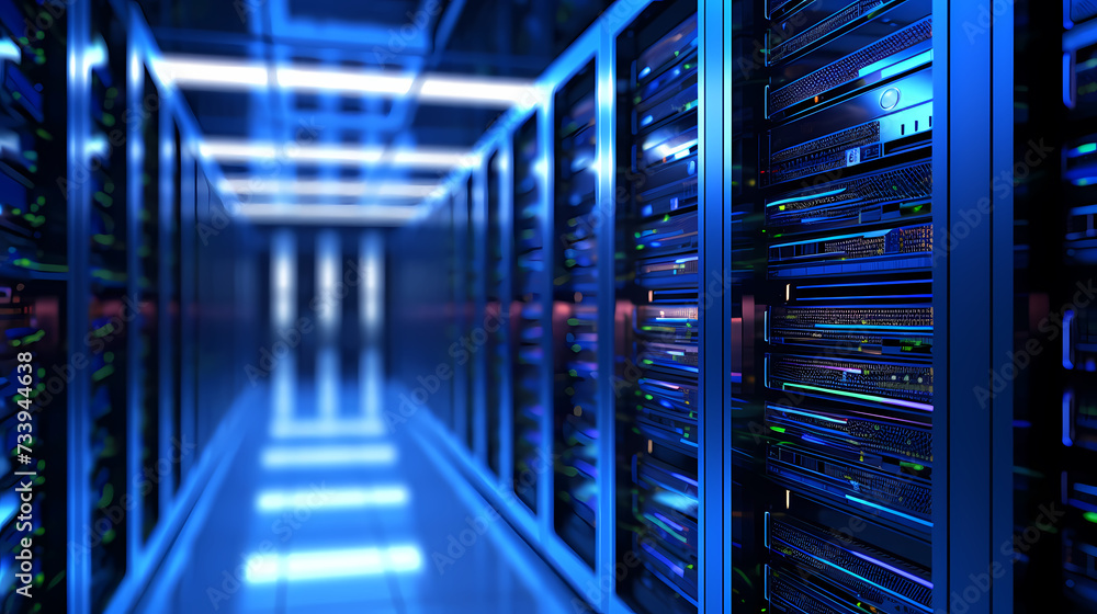 Data center server room Data center server room