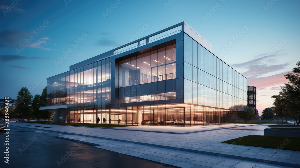 Obraz premium architecture office building modern