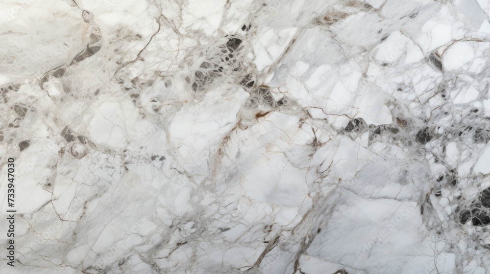 Elegant White Marble Texture with Dark Veins Elegant White Marble Texture with Dark Veins