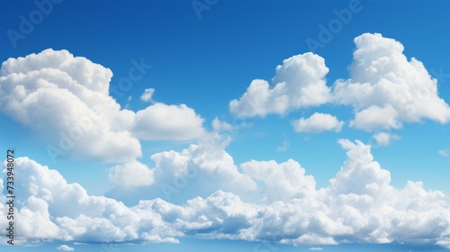Fototapeta Naklejka Na Ścianę i Meble -  Blue sky with white clouds background