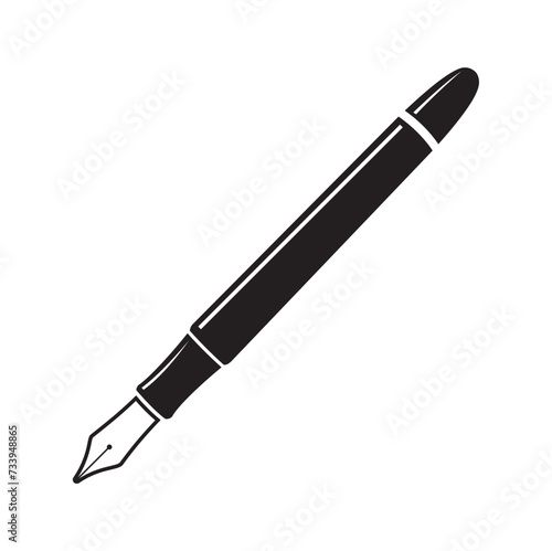 Fountain pen icon. Vector image