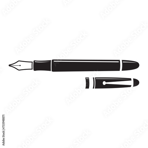 Fountain pen icon. Vector image
