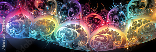 Vibrant Display of Mathematical Harmony Unveiled Through Infinite Depths of Fractal Patterns