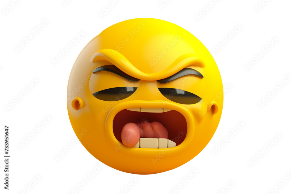 Angry emoticon transparent background PNG image Angry emoticon transparent background PNG image