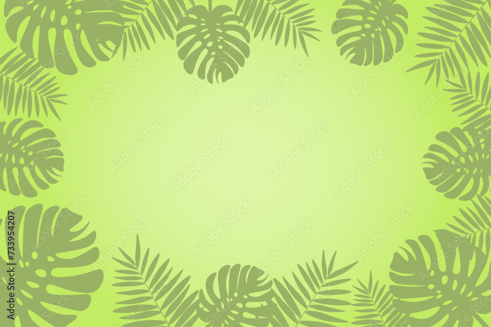 Vector illustration in flat style with copy space for text. background with leaves. Vector illustration in flat style with copy space for text. background with leaves.