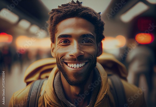 "Smiling traveler in Generative AI