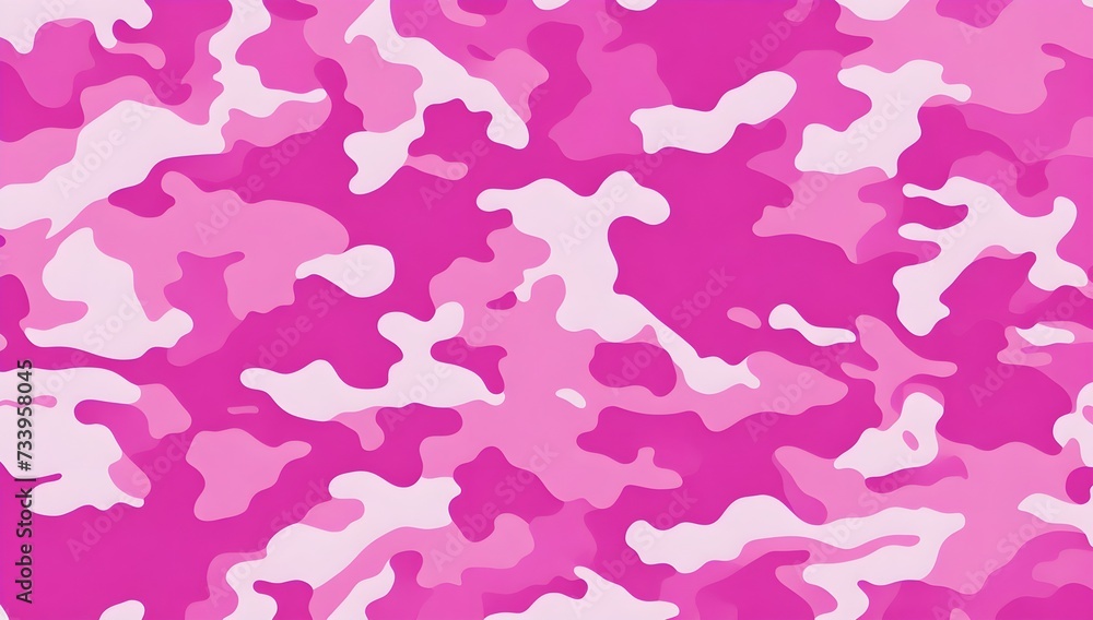 Pink military camouflage seamless pattern background. Army camo texture for seamless wallpaper.